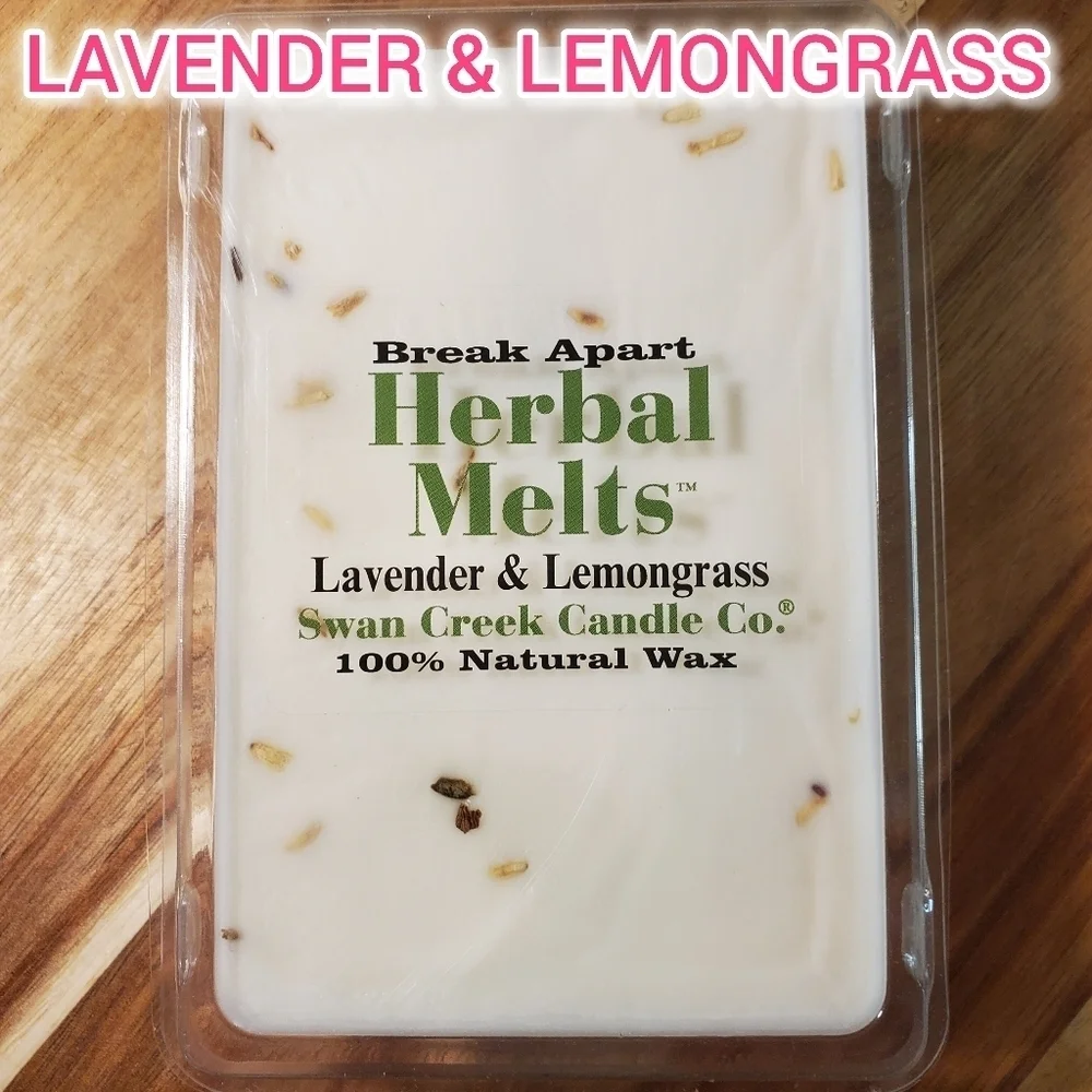 LAVENDER & LEMONGRASS by SWAN CREEK CANDLE CO Herbal Melts Natural Wax 5.25 oz